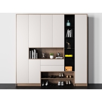 Meuble d'entrée personnalisable avec étagère à chaussures réglable et espace de rangement pour couleurs au choix