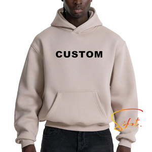 Sifot Vente en gros Sweat à capuche unisexe ODM d'automne, grammage lourd 400 g/m², délavé à l'acide, avec impression en relief personnalisée et broderie effet vieilli - Product Image 1