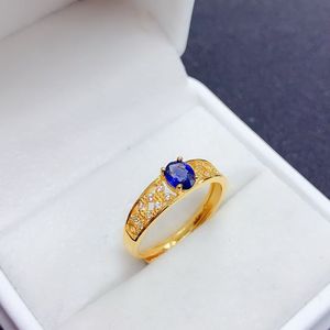 Anelli di Lusso in Argento 925 Placcato Rodio con Zaffiro Naturale Taglio Ovale, Direttamente dalla Fabbrica, per Donne, Matrimoni, Fidanzamenti e Regali per Feste - Product Image 6