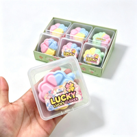 Mainan Fidget Stick Mentega Berbentuk Semanggi Empat Daun, Tren Terbaru, Tekstur Renyah, Mainan Lilin yang Dapat Diremas, Mainan Relaksasi, Suara Renyah, Mainan Pereda Stres