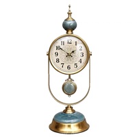 Jam Alarm Dashboard Retro Modern Mewah Vintage Digital dengan Tanggal untuk Meja Kantor Terbuat dari Logam Langsung dari Pabrik Cina