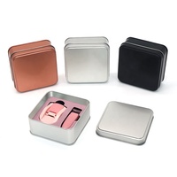 Boîte en métal carrée personnalisée pour emballage de bonbons, thé, cadeaux, chocolat