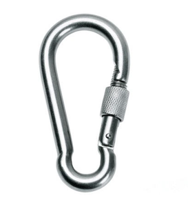 Chất lượng cao 4.5cm mạ kẽm tiêu chuẩn nut-ít <span class=keywords><strong>Carabiner</strong></span> cho cuộc phiêu lưu ngoài trời - Product Image 1