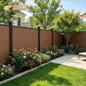 Panneaux de clôture en <span class=keywords><strong>bois</strong></span> composite WPC pour <span class=keywords><strong>jardin</strong></span>, protection UV, imperméables, décoratifs pour l'extérieur, pour la maison - Product Image 1