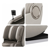 Fauteuil de massage électrique de luxe à gravité zéro, repose-pieds automatique en option, mécanisme 2D/3D, écran tactile LCD pour usage domestique