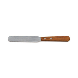 Mini-spatule droite en acier inoxydable pour mélanger <span class=keywords><strong>la</strong></span> crème et les produits cosmétiques, avec manche en bois pour les <span class=keywords><strong>jambes</strong></span> - Product Image 1