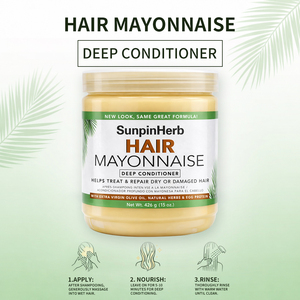 La Mejor Crema Hidratante Nutritiva Orgánica de África, Tratamiento Acondicionador Profundo para Cabello Rizado, Crespo, Encrespado, Seco y Natural - Product Image 2