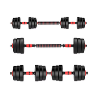 Mancuernas Ajustables de Cemento para Hombre, Equipo Deportivo Ecológico para Fitness con Barra de Pesas y Kettlebell