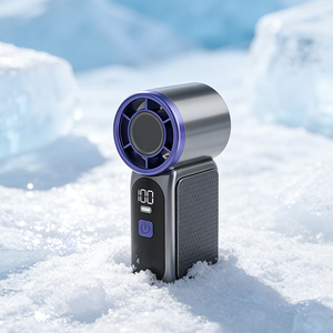 Factory Direct 6 Blades Turbine Fan Blade Handheld Fan 5-Speed Adjustable Fans & Cooling 1.5H Max Speed Endurance Ventilador - Product Image 1