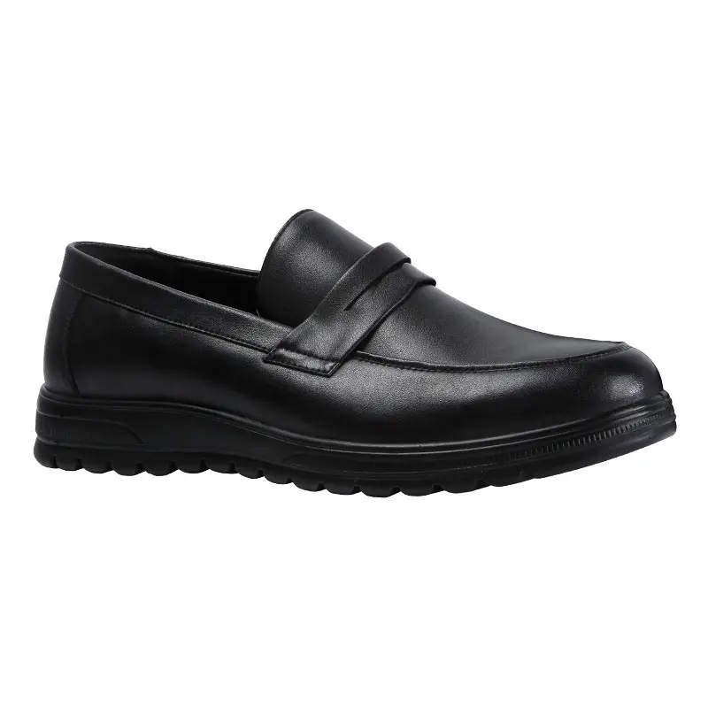 New Male Moccasins Loafers Black Men Leather Shoes Mens Formal Shoes