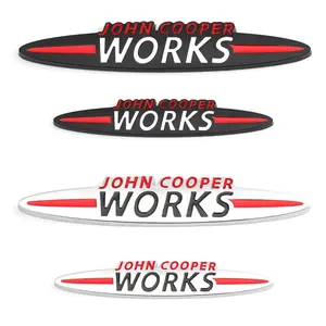 Mini JCW John Cooper Works autocollant de voiture emblème Badge décalcomanies pour BMW Mini Cooper Clubman Countryman R50 R52 R53 R55 R56 R57 R58