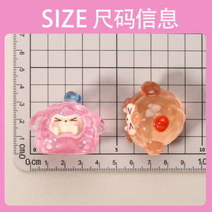 2025 venta al por mayor de dibujos animados lindos 3D Kiki abalorios de resina creativos para DIY materiales hechos a mano adorno de escritorio pequeños regalos listos para enviar - Product Image 2