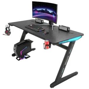 Custom E-sports Table Game Workbench Home Computer Desk For Bedroom Gaming Tables Metal Modern Office Furniture Table Morden