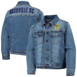 Veste en jean style baseball pour femmes Logo personnalisé Vêtements d'hiver Veste en jean tendance et durable pour la mode décontractée et quotidienne - Product Image 1