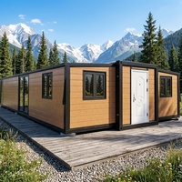 Maison conteneur de luxe extensible de 40 pieds, maison préfabriquée moderne, 2, 3 ou 4 chambres, mini-maison portable, espace de vie modulaire prêt à l'emploi