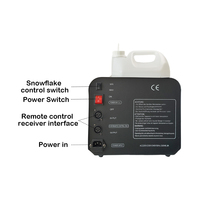 Machine à neige artificielle 1500W, machine à effet de neige DMX, générateur de neige pour scène, pour fêtes de Noël, mariages, DJ, clubs, événements