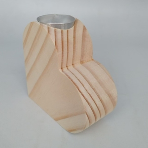 Artigianato in legno portacandele a forma di <span class=keywords><strong>cuore</strong></span> in legno naturale per la decorazione della casa - Product Image 3