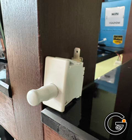 Interrupteur à glissière DPDT 6 broches de qualité commerciale avec interverrouillage : 16A 250V en plastique, type Push-Pull pour porte de machine de jeu d'arcade