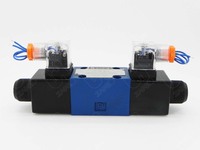 Vanne directionnelle hydraulique à solénoïde 4WE6E 4WE6D 4WE6J 4WE6Y avec commande manuelle par bouton-poussoir et options de bobine à broches humides DC24V