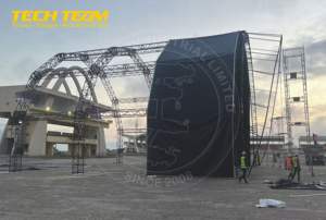 Truss <span class=keywords><strong>de</strong></span> scène en aluminium <span class=keywords><strong>de</strong></span> 500 mm pour DJ, structure circulaire droite robuste, système <span class=keywords><strong>de</strong></span> truss à raccords pour expositions - Product Image 6