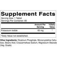 Marque privée Iodure de potassium 150 Mcg Supplément de soutien pour la thyroïde Soutient la santé respiratoire Comprimés d'iodure de potassium Iosat