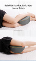 Coussin de soutien pour les jambes et les genoux en mousse à mémoire de forme pour les dormeurs latéraux, soulage les douleurs au dos, aux hanches, à la sciatique et aux articulations, amovible, lavable, respirant, 4