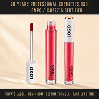 Gloss à lèvres liquide vegan anti-transfert, haute brillance, séchage rapide, hydratant, logo personnalisé OEM ODM