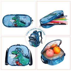 <span class=keywords><strong>Sac</strong></span> <span class=keywords><strong>à</strong></span> <span class=keywords><strong>dos</strong></span> scolaire pour enfants Cusangel 16 pouces imperméable, ensemble de <span class=keywords><strong>sac</strong></span> <span class=keywords><strong>à</strong></span> <span class=keywords><strong>dos</strong></span> scolaire 3 en 1 <span class=keywords><strong>à</strong></span> motifs de dinosaures, multi-poches, pour garçon - Product Image 2