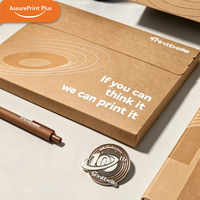 Coffret Cadeau de Carnets et Journaux en Papier Kraft Écologique avec Couverture en PU/Tissu, Vente en Gros Unique, Service de Conception Personnalisée