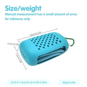 Étui de rangement portable pour serviettes, écologique, avec logo personnalisé, pochette en silicone réutilisable à refroidissement rapide pour adultes, nouveau design - Product Image 4