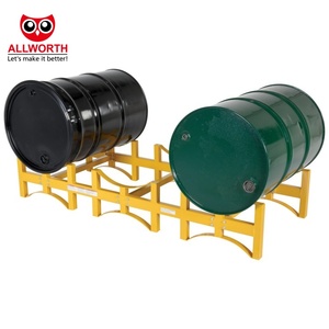 <span class=keywords><strong>Rack</strong></span> empilable couleur RAL de haute qualité Transport plate-forme simple entrepôt utilisation tambour support empilable - Product Image 4