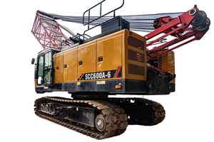 Nouvelle grue sur chenilles de 60 tonnes SCC600A-6, équipement de levage, prix usine - Product Image 2