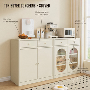 Nuevo Aparador Moderno, Mueble Buffet para Sala de Estar, Armario de Almacenamiento, Venta al por Mayor para Minoristas en Línea de Europa y América - Product Image 4