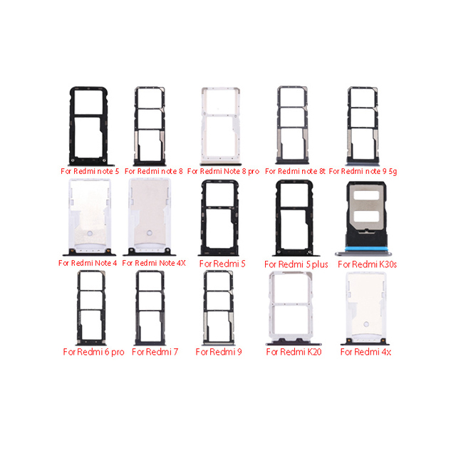 Sim Card Tray for Xiaomi 11 14 14t 15 Pro Ultra Redmi Note 13c 14c 13 14 Turbo 4 Pro Plus Sim Holder Slot Plate