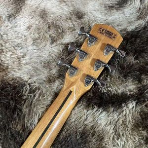 <span class=keywords><strong>Guitarra</strong></span> acústica de 36 pulgadas para principiantes Madera de olmo rizada de flores azules con diseño de alta apariencia para viajes - Product Image 6