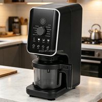 Machine à glace 700W avec 10 programmes, 430ml, idéale pour la préparation de gelato, sorbet, milkshake, yaourt glacé, contrôle par bouton, affichage, CE