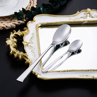 Organisateur de couverts personnalisé avec logo, pour mariage, en acier inoxydable, couteau, fourchette, cuillère, ensemble de couverts de restaurant