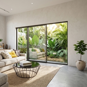 <span class=keywords><strong>Rail</strong></span> de <span class=keywords><strong>porte</strong></span> <span class=keywords><strong>coulissante</strong></span> en alliage d'aluminium Lukliving, design moderne fini <span class=keywords><strong>pour</strong></span> l'extérieur - Product Image 6