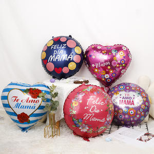 Globos de Mylar Coloridos con Forma de Corazón de 10/18 Pulgadas al por Mayor, Tema del Dí<span class=keywords><strong>a</strong></span> de la Madre, para Cumpleaños de Abuela, Fiestas Familiares - Product Image 3