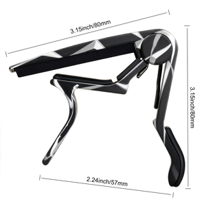 Capo de Guitarra de Alta Calidad y Diseño Moderno, Abrazadera de Afinación de Guitarra de Aleación de Zinc, Capo de Guitarra Shark - Product Image 3