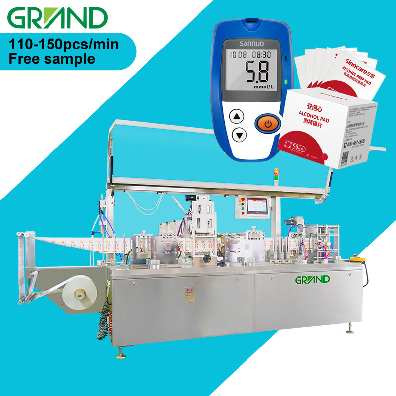 Упаковочная машина для спиртового хлопка, машина для одноразовой дезинфекции крови, упаковочная машина для влажных салфеток