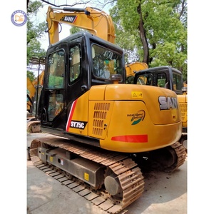 Mini-excavatrice professionnelle sur chenilles Sany SY75C de 7,5 tonnes, marque chinoise Sany, 90 % neuve, prix bas - Product Image 1