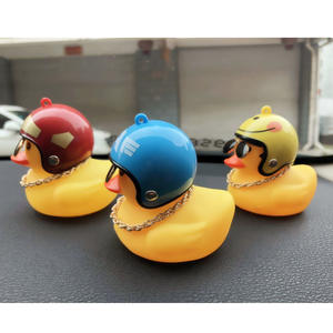 Adorno para Coche Antuke, Casco de Pato Amarillo, Decoración de Dibujos Animados, Accesorio Interior, Plástico y Resina - Product Image 4