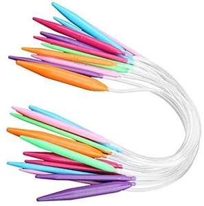 Aguja de hilo de doble punta de punto redondo de ganchillo de plástico delicado - Product Image 1