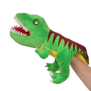 Marionetas de mano de felpa y algodón suave con animales de la jungla al por mayor forro de juguete de oso cocodrilo de alta calidad relleno de algodón PP de malla para niños - Product Image 1