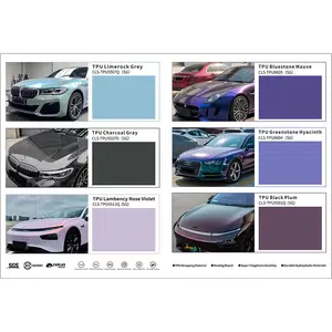 New CARLAS Color Paint Protection Film 150+ Color Card Full Color PPF Free Sample