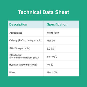 Ceteareth-20 Cetearyl alkohol tanaman yang turunan minyak sintetik-in-air Emulsifier untuk emulsifikasi lilin minyak bumi - Product Image 2