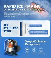 BINGEEDIY Fabricant de glace à neige de grande capacité à haut rendement énergétique pour les camions de restauration occupés Y Fabricador De Hielo