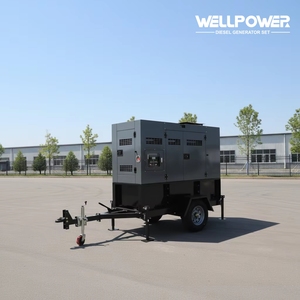 Générateur diesel silencieux mobile sur remorque de 20 kW, 30 kVA, 40 kW, 50 kVA, 60 kW, 80 kW, 100 kW, 120 kW, 200 kVA, 200 kW avec moteur Cummins Perkins - Product Image 4