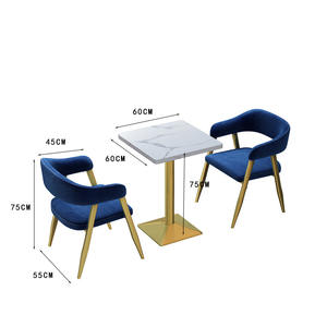 Hot Bán Sang Trọng Màu Xanh Nhung Thiết Kế Tối Giản Ghế Sofa Cho Nhà Hàng Ăn Uống Khách Sạn Trung Tâm Mua Sắm Cà Phê - Product Image 6